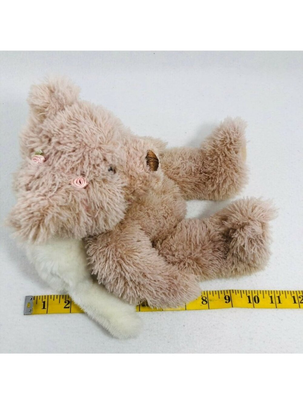 First Main Angel Wing Bear Plush Toy Guardian Girl Women Pink Flower Cuddle Kid - Picture 5 of 12